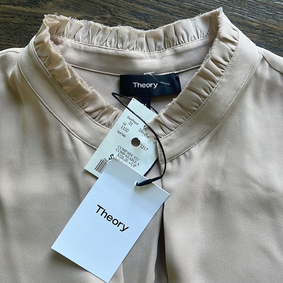 NWT Theory Silk Blouse size M - Picture 2 of 6